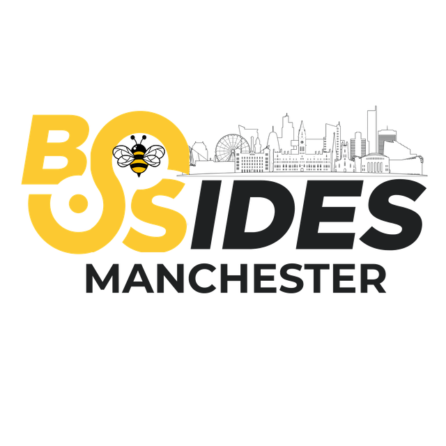 BSides Manchester logo featuring the Manchester bee and city skyline